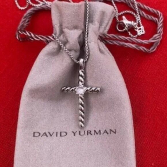 David Yurman Jewelry - David Yurman 925 Silver Cross Necklace
